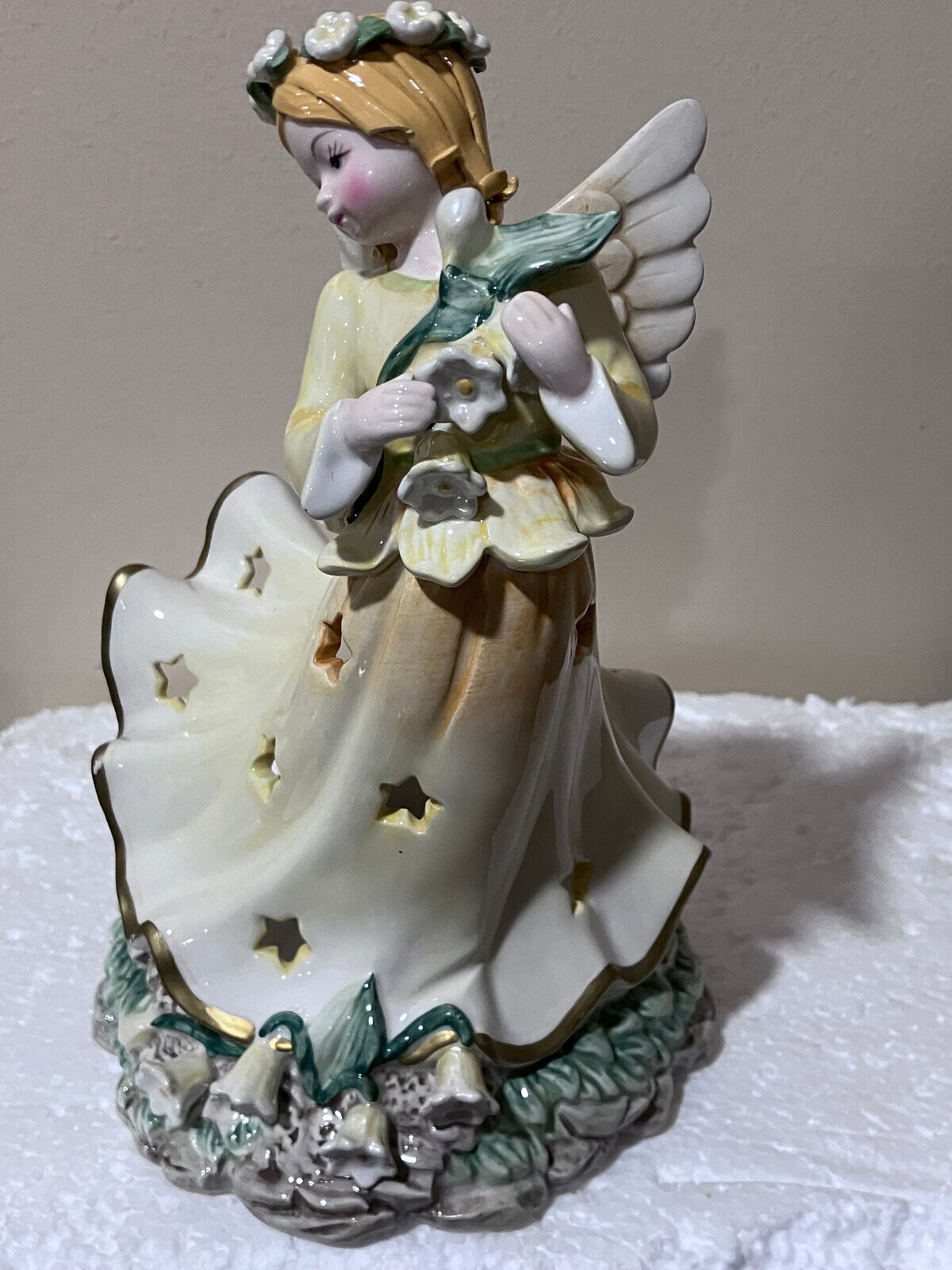 DEMDACO 2002 Wildflower Angels  Lilies Of The Valley For Bliss PURITY TEA LIGHT