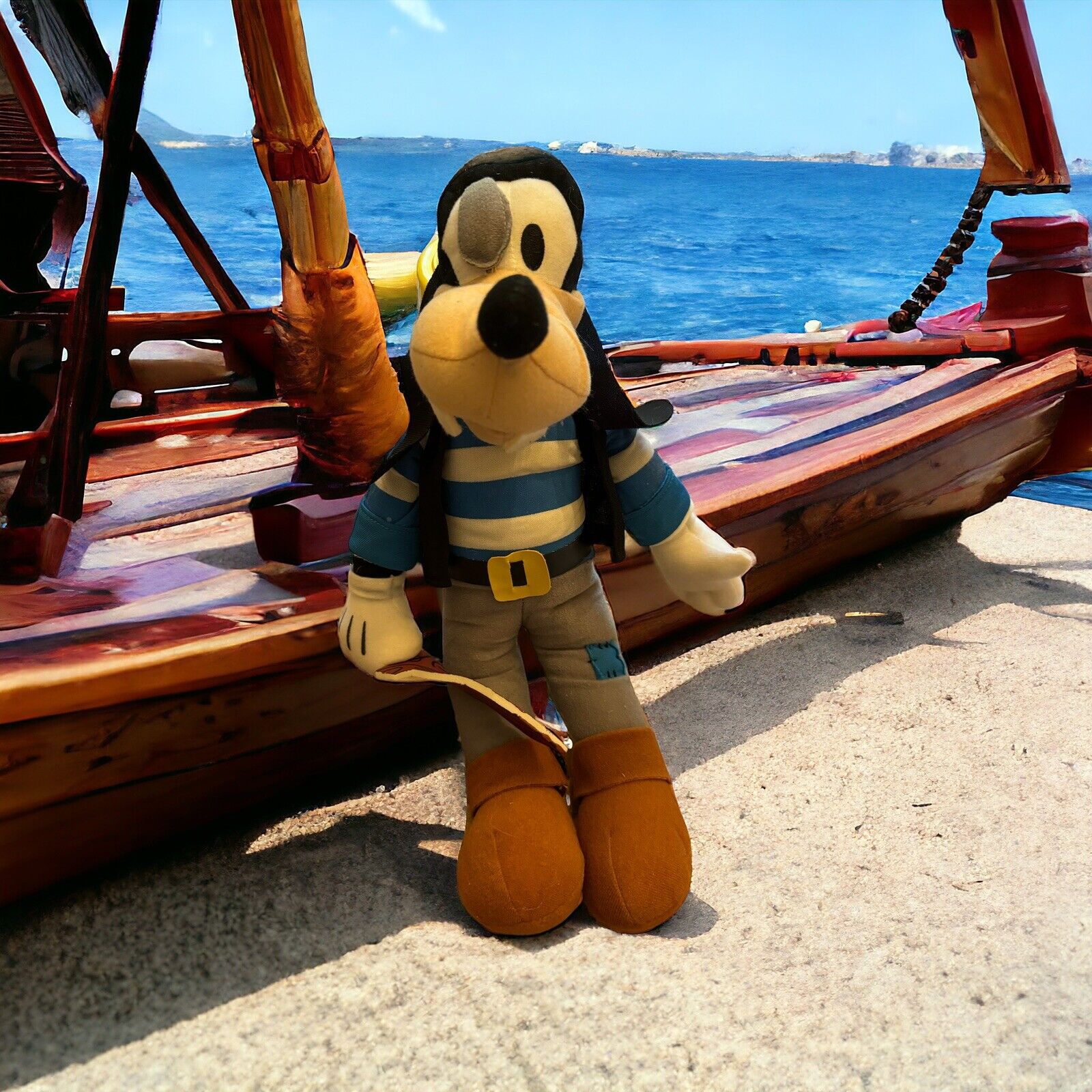 Disney Goofy Pirate 15” Plush Toy Factory