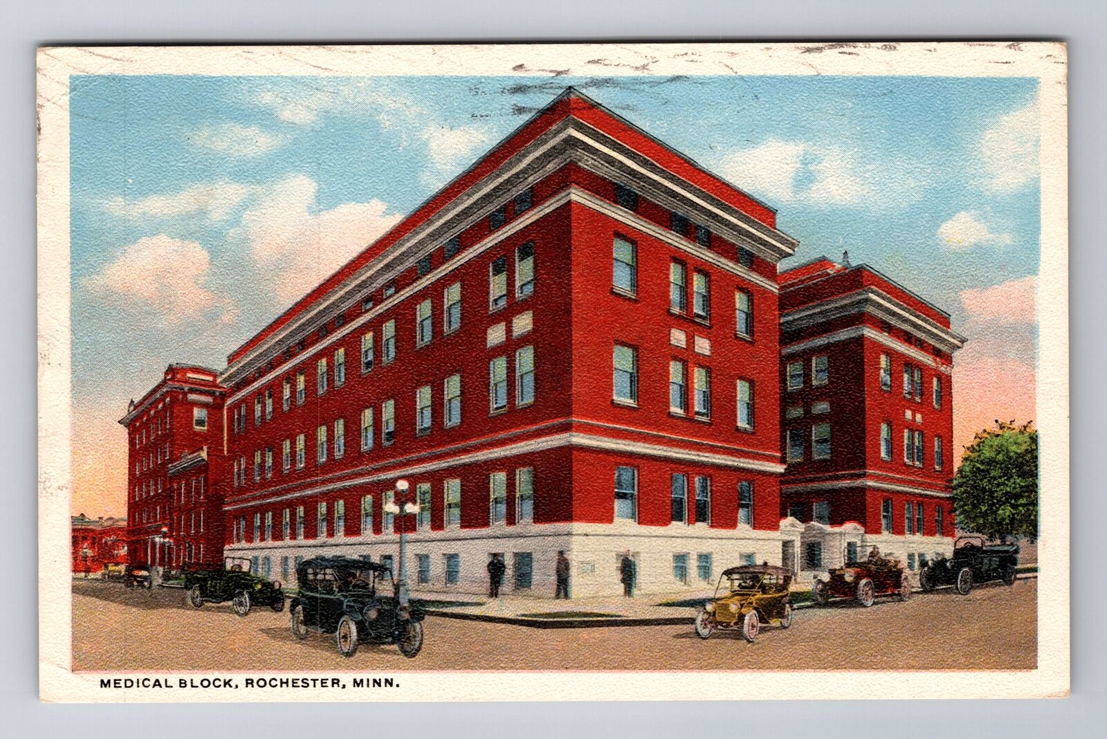Rochester MN-Minnesota, Medical Block, c1917 Antique Vintage Souvenir Postcard
