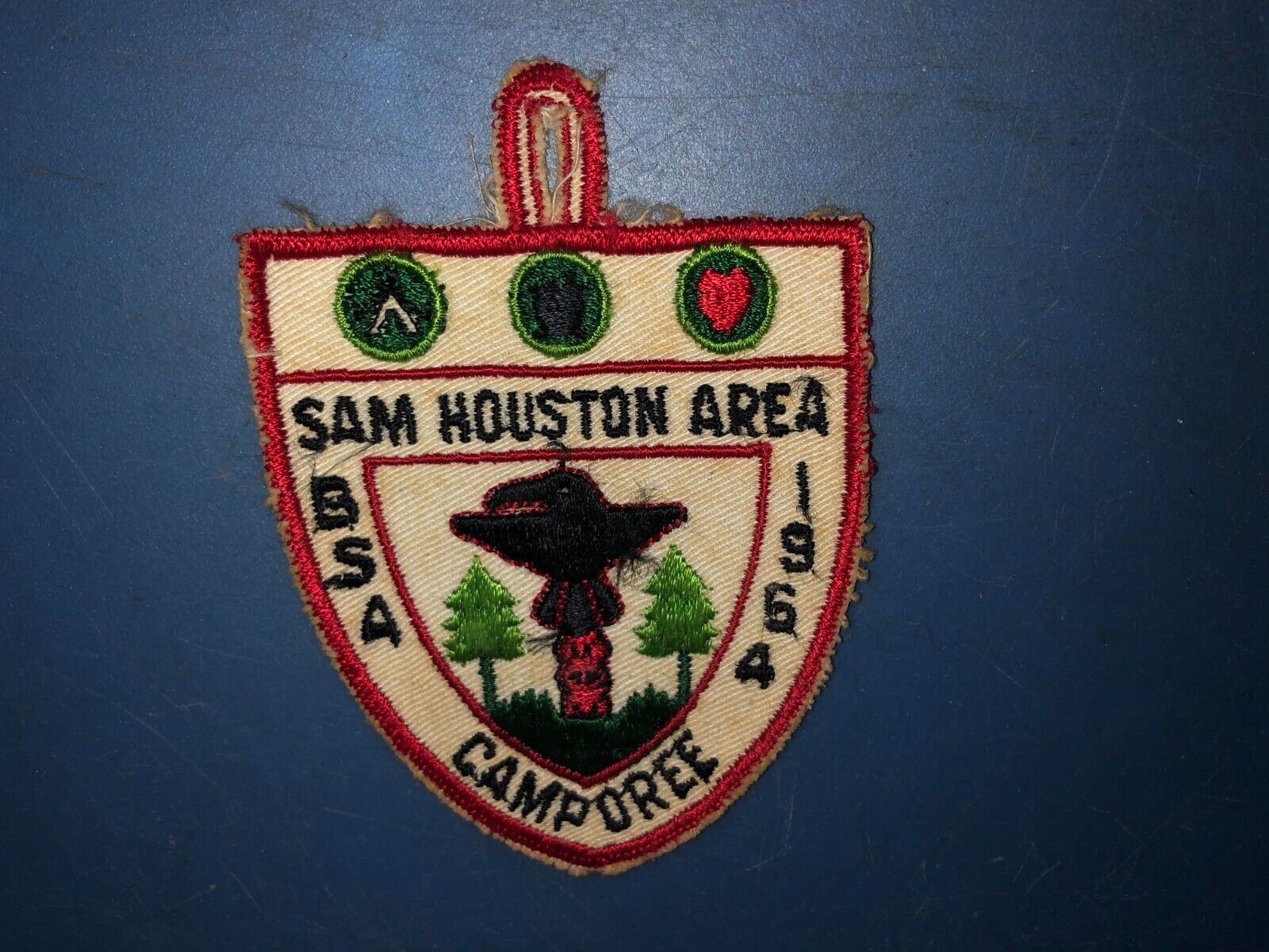 Vintage BOY SCOUTS Sam Houston Area Texas Council BSA CAMPOREE 1964 Patch