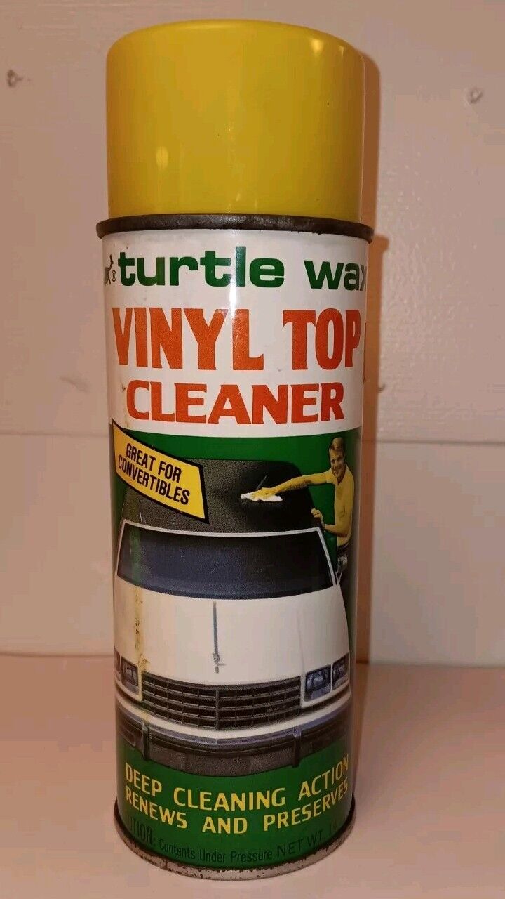 Vinyl Top Cleaner Turtle Wax Vintage Spray 1970s 1980s For Convertible Car Buick