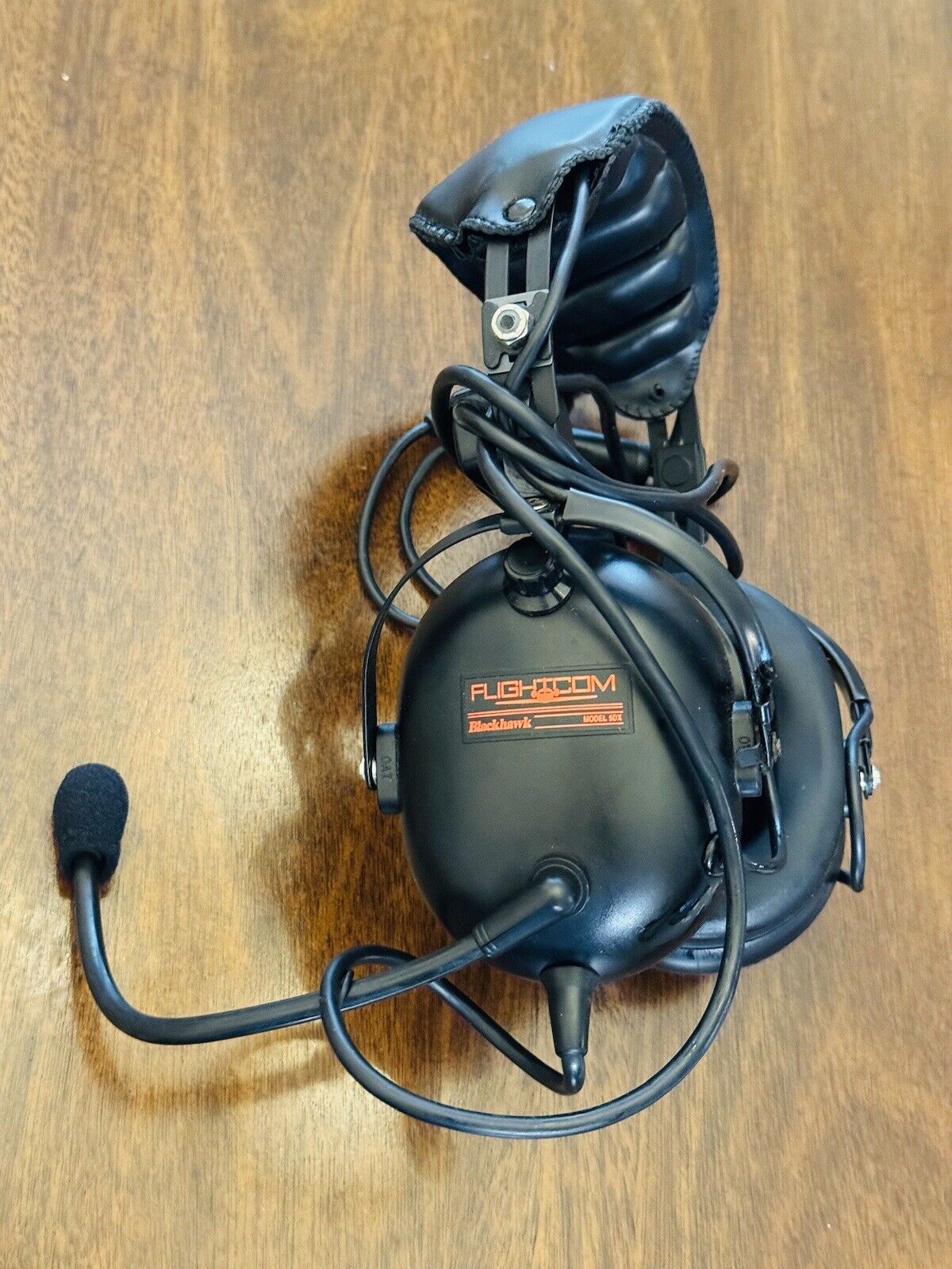FlightCom Blackhawk Model 50X Aviation Headset, Microphone & Travel Bag