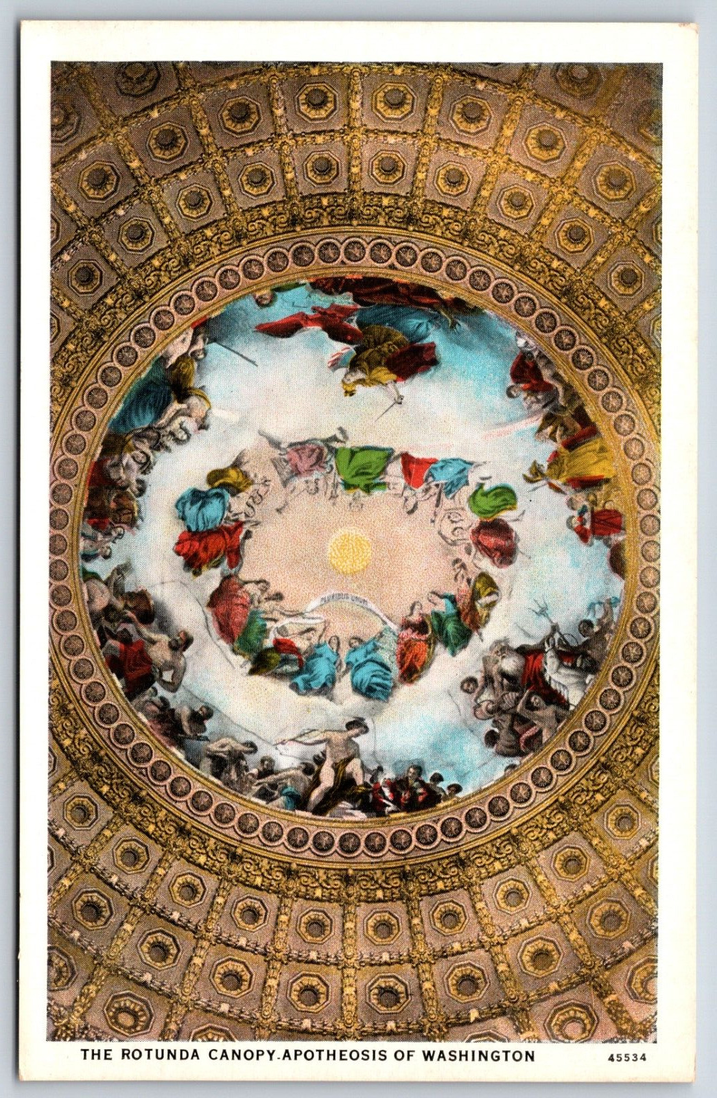 Postcard The Rotunda Canopy. Apotheosis, Washington, D. C. Unposted