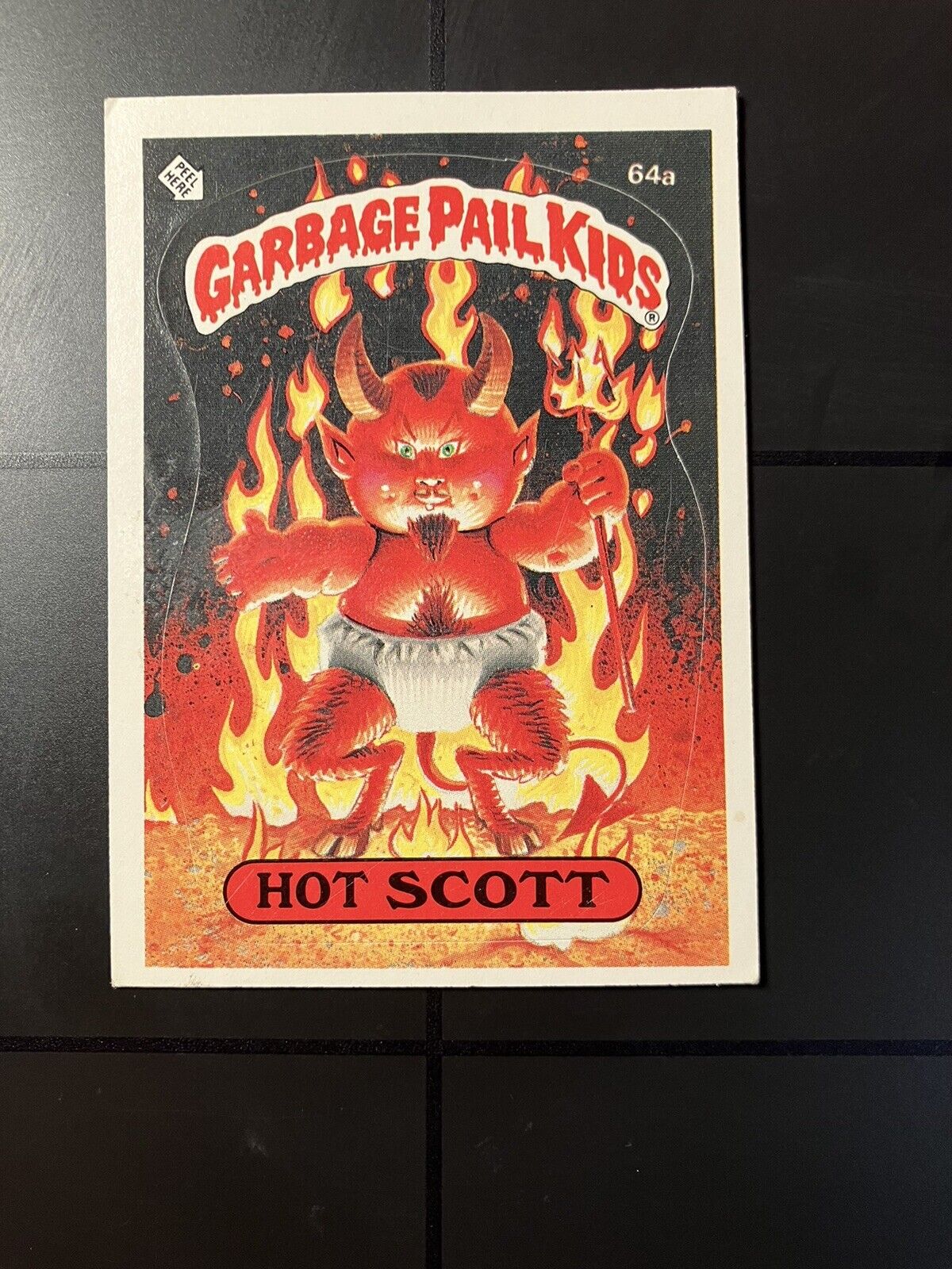 1985 Topps Garbage Pail Kids Series 2 OS2 GPK 64a Hot Scott MATTE