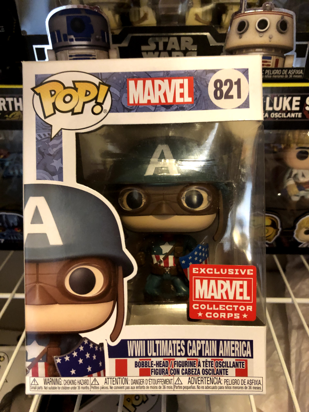 Funko Pop Marvel WWII Ultimates Captain America #821 Vinyl Figure
