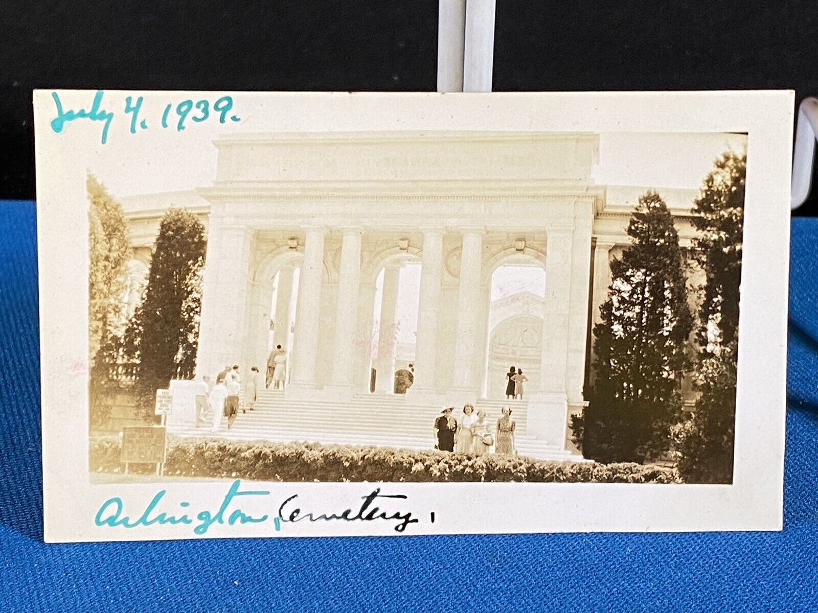 July 4th 1939 Independence Day Arlington Cemetery Vintage Photo