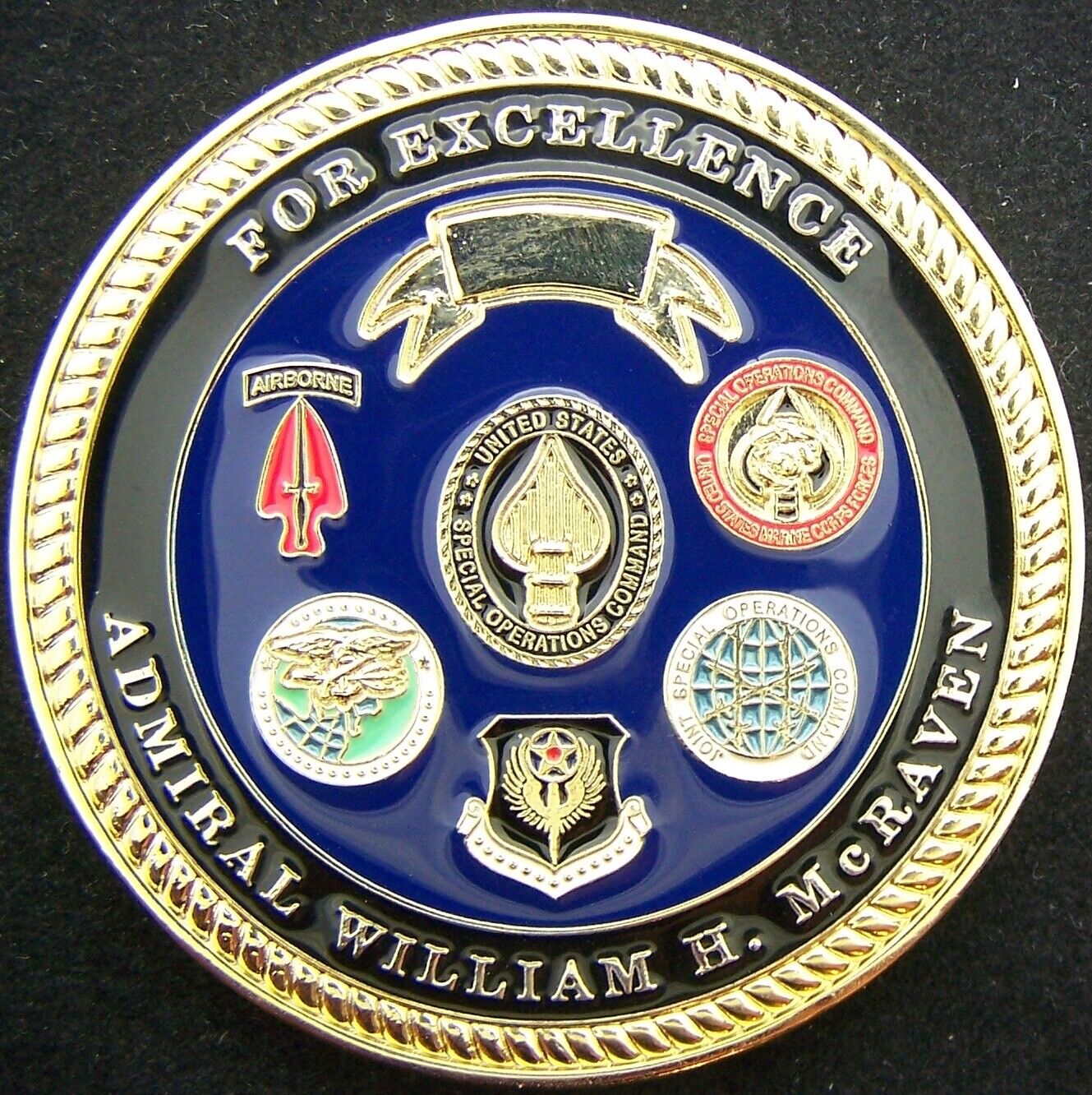 USSOCOM SOCOM Commander Admiral William H. McRaven Challenge Coin
