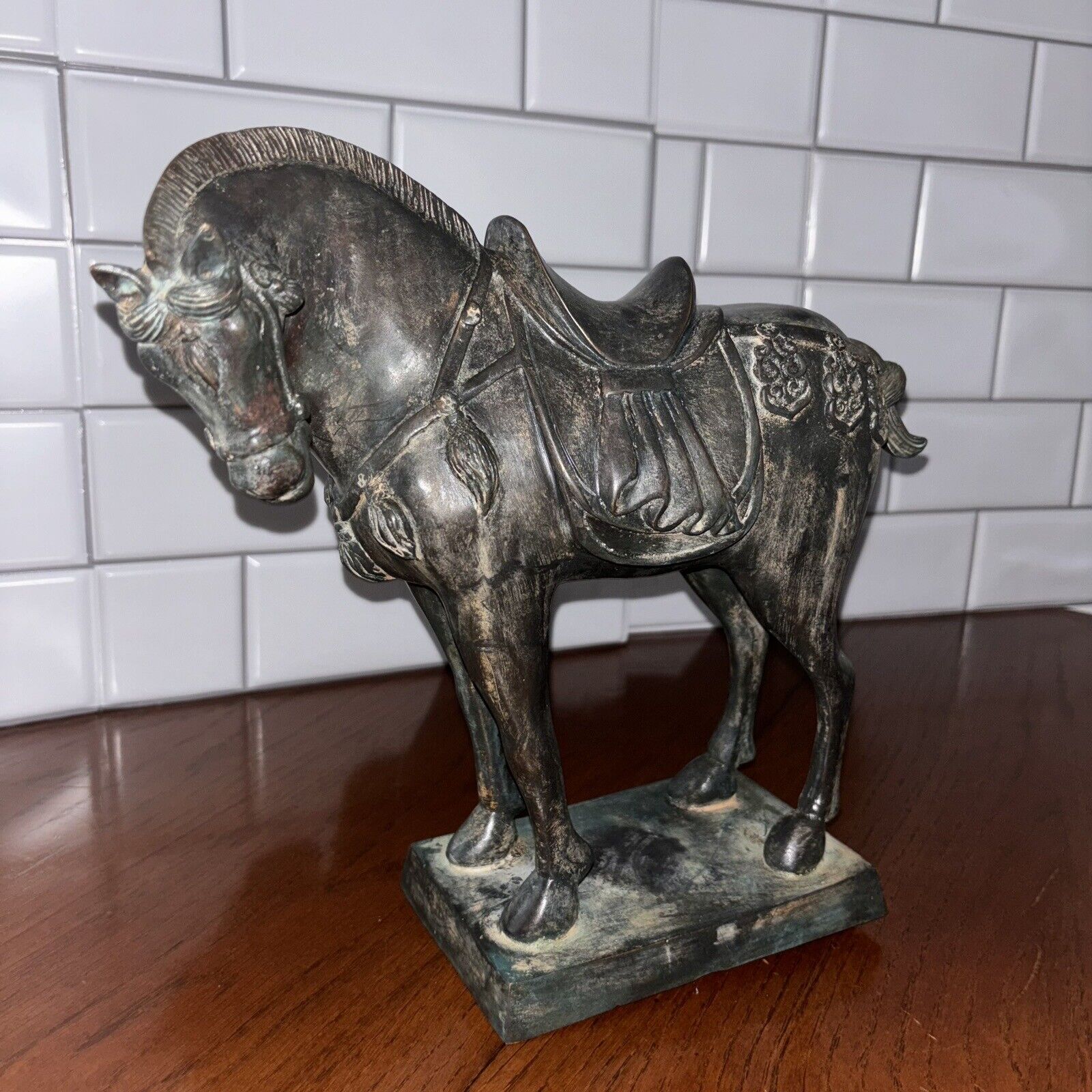 RARE Bronze Horse Well Detailed Mid 20th Century Western Decor
