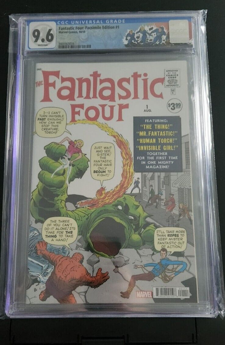 Fantastic Four Facsimile Edition #1 (2018) CGC 9.6 Custom Label