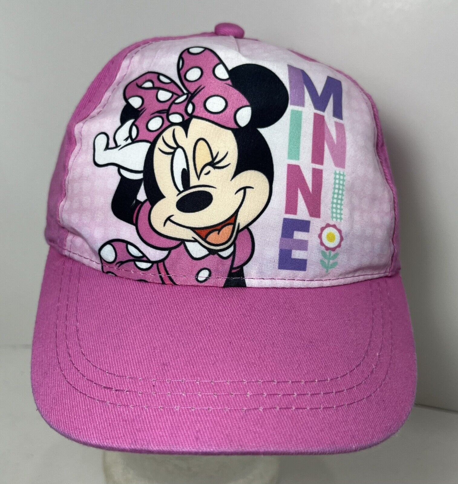 Kids Pink Disney Minnie Mouse Baseball Hat