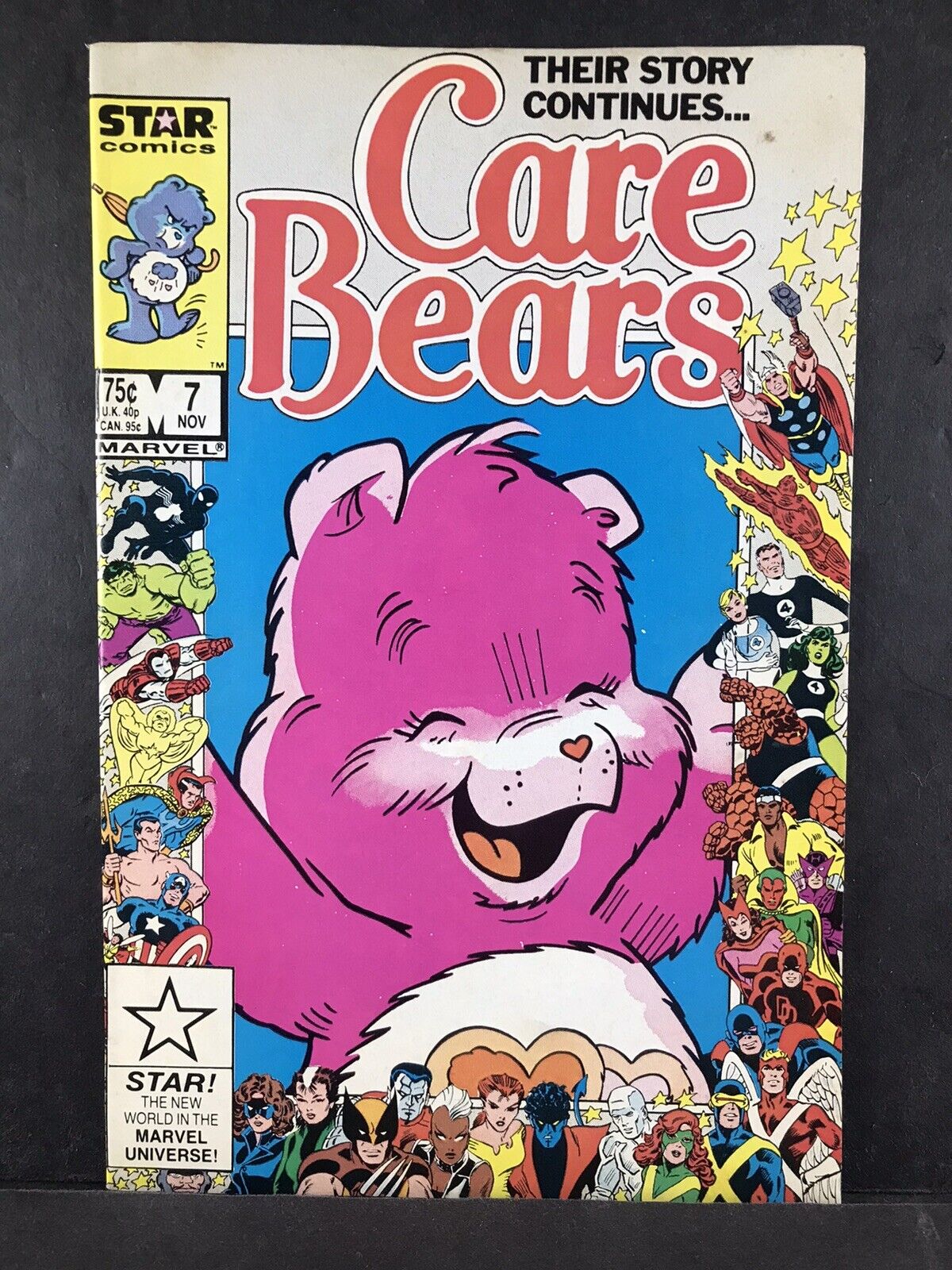 Care Bears 7 Marvel Star Comics 1986 Anniversary Cover FN