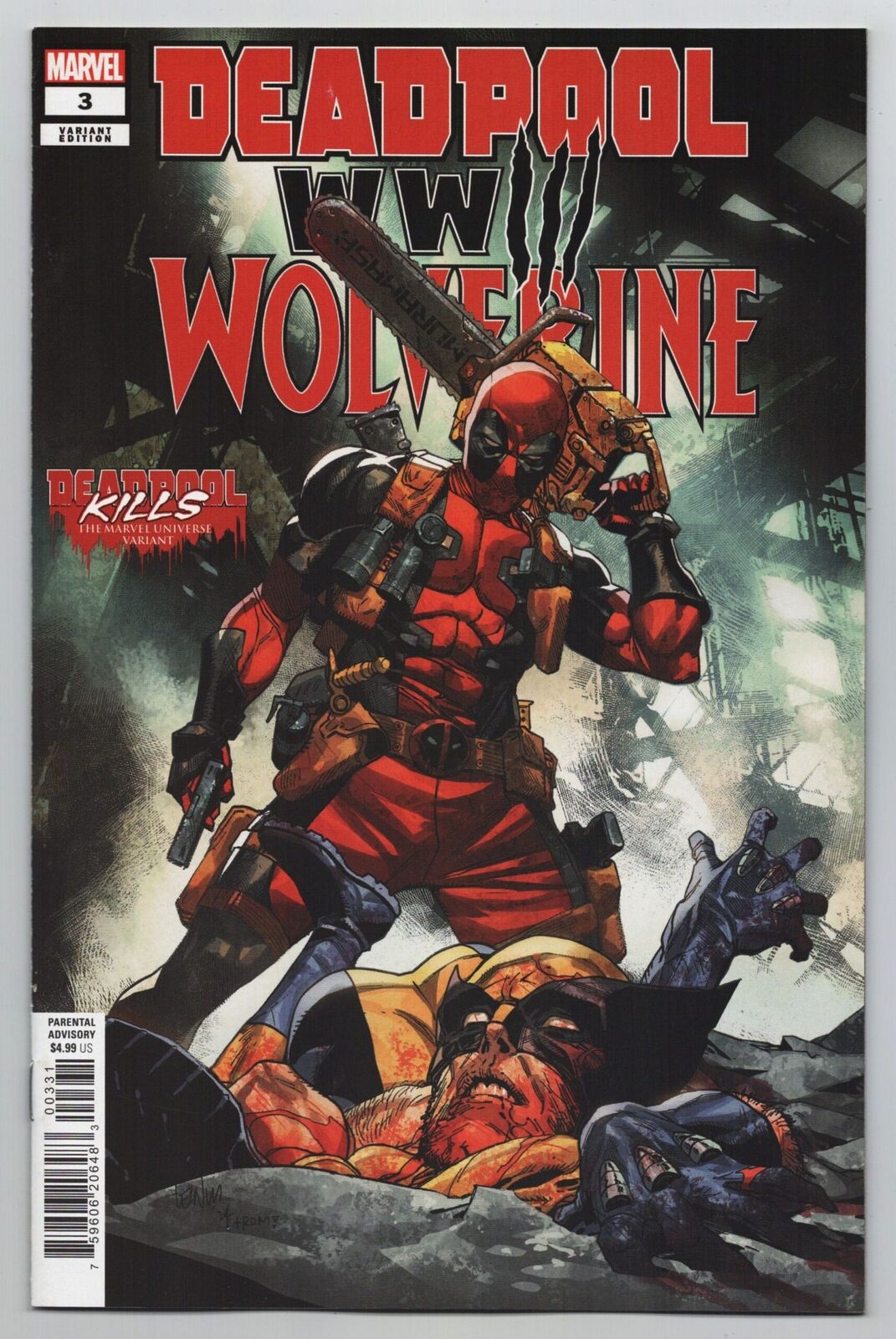 Deadpool Wolverine WWIII #3 Yu Variant (Marvel, 2024) VF/NM