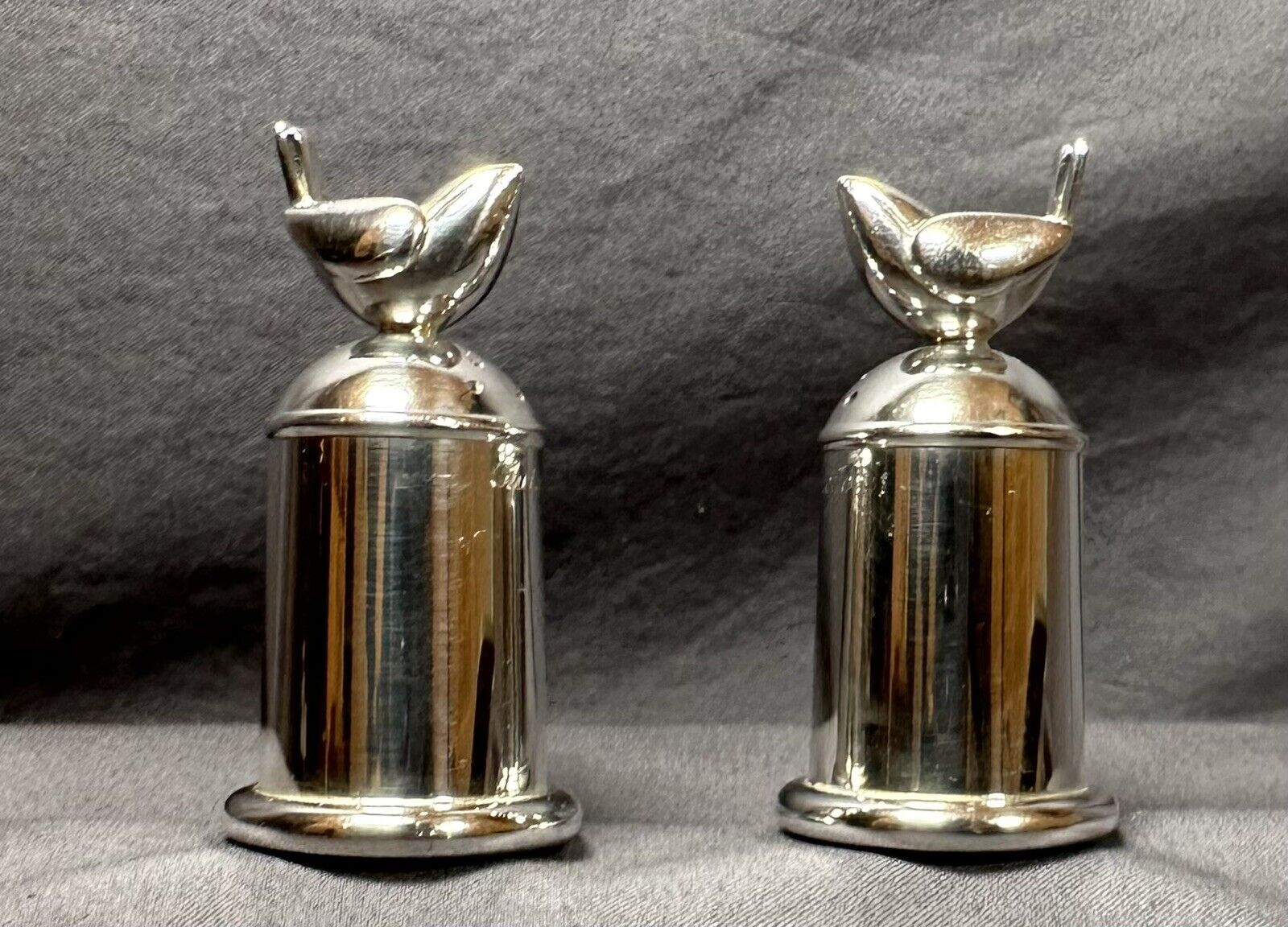 Vintage Christofle Salt and Pepper Shakers-Piccolo