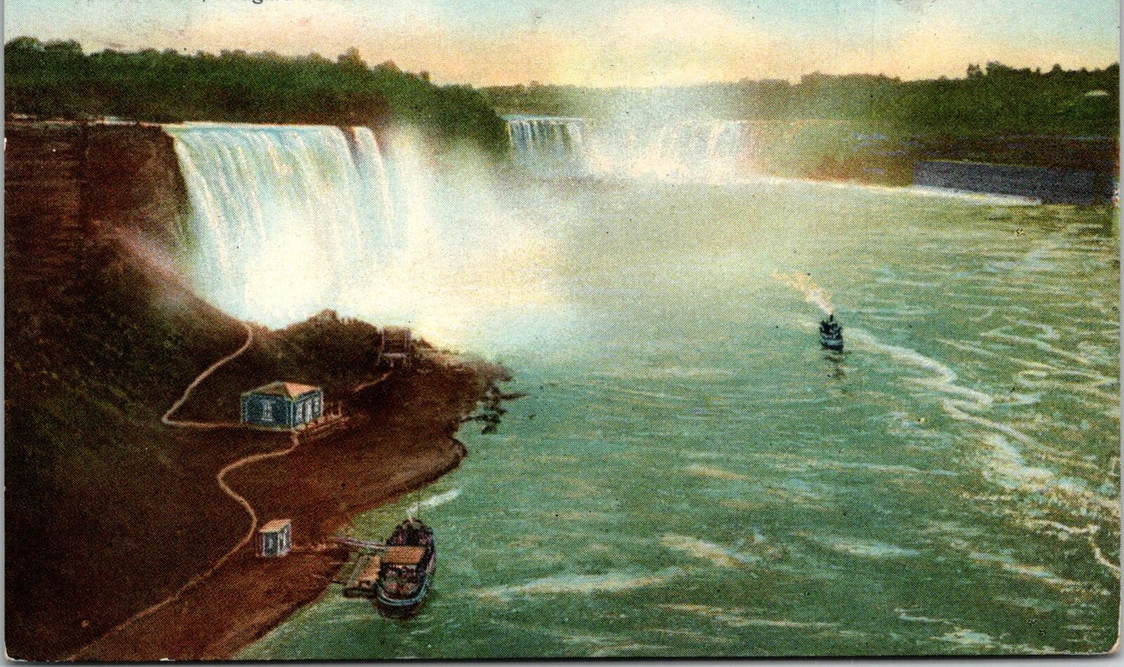 VINTAGE POSTCARD GENERAL VIEW OF NIAGARA FALLS EARLY IMAGE MAILED 1933