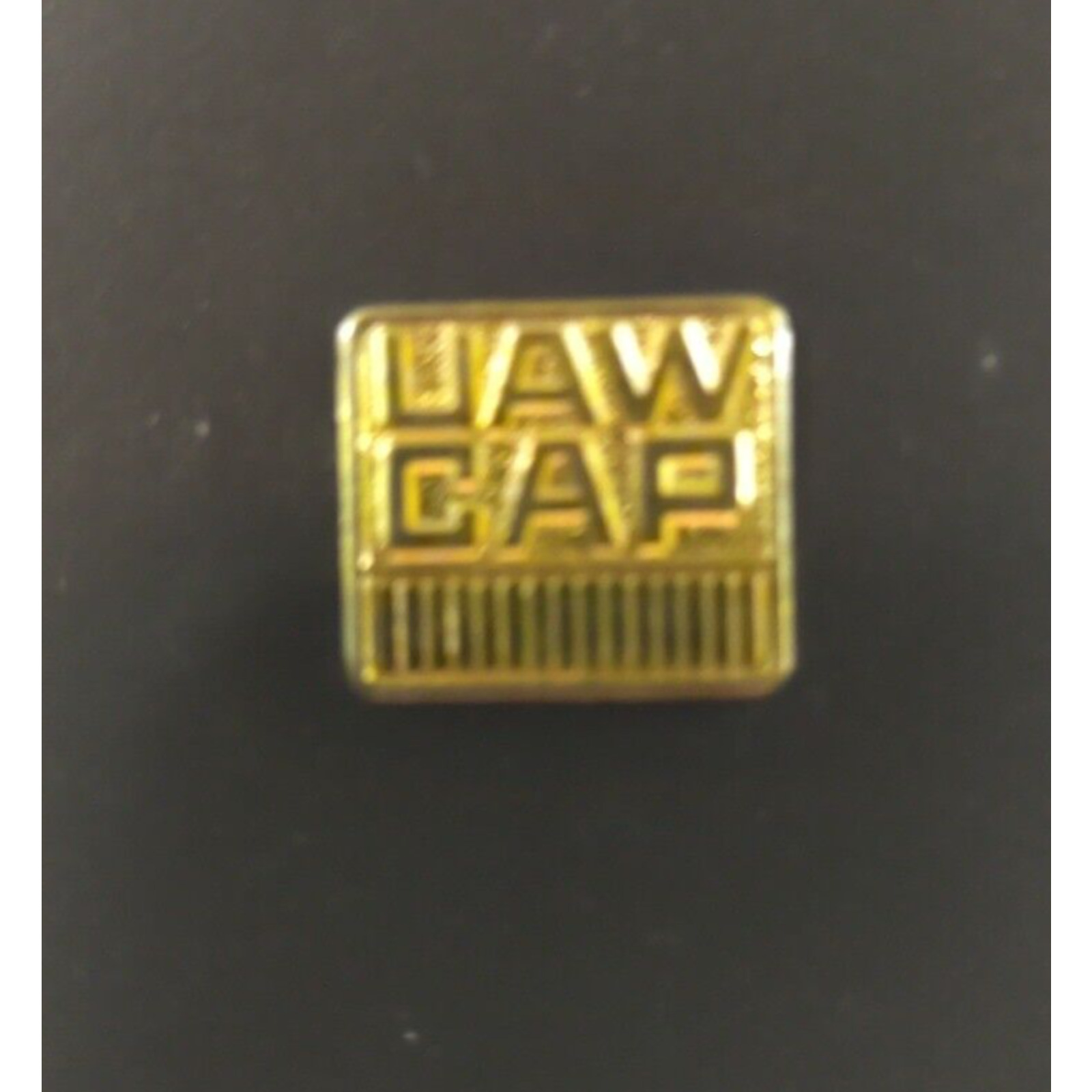 UAW CAP Gold Color Hat Lapel Pinback
