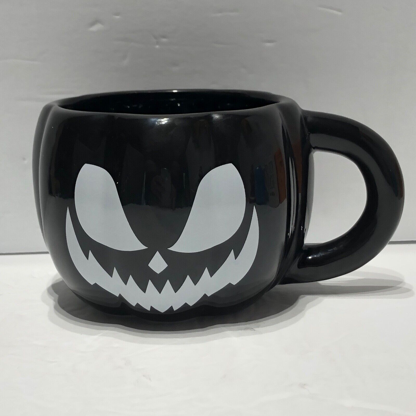 Killstar Halloween Scary Pumpkin Coffee Tea Mug Cup Soup Bowl Black Retired
