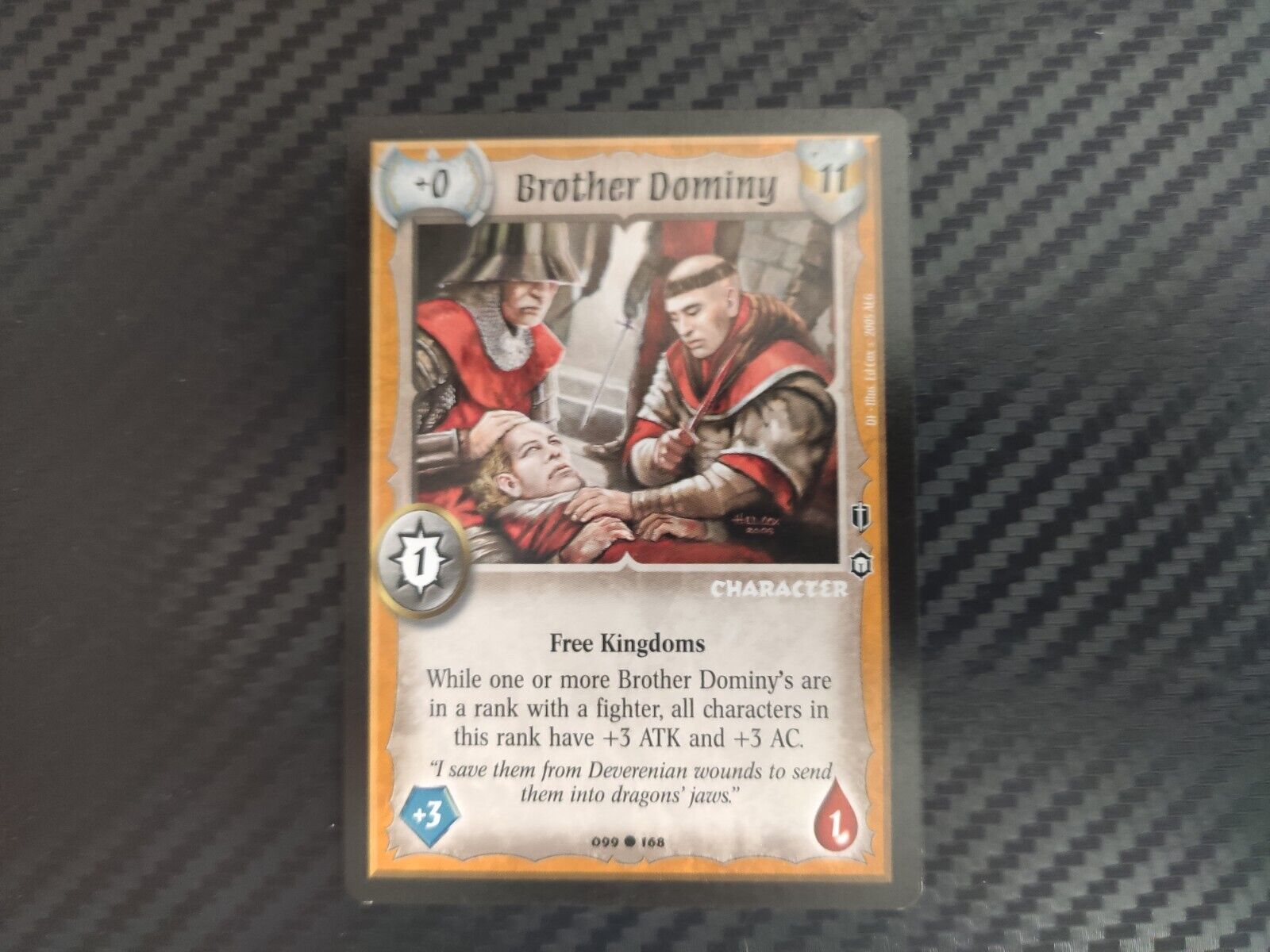 Warlord ccg Free Kingdoms Character Brother Dominy x1
