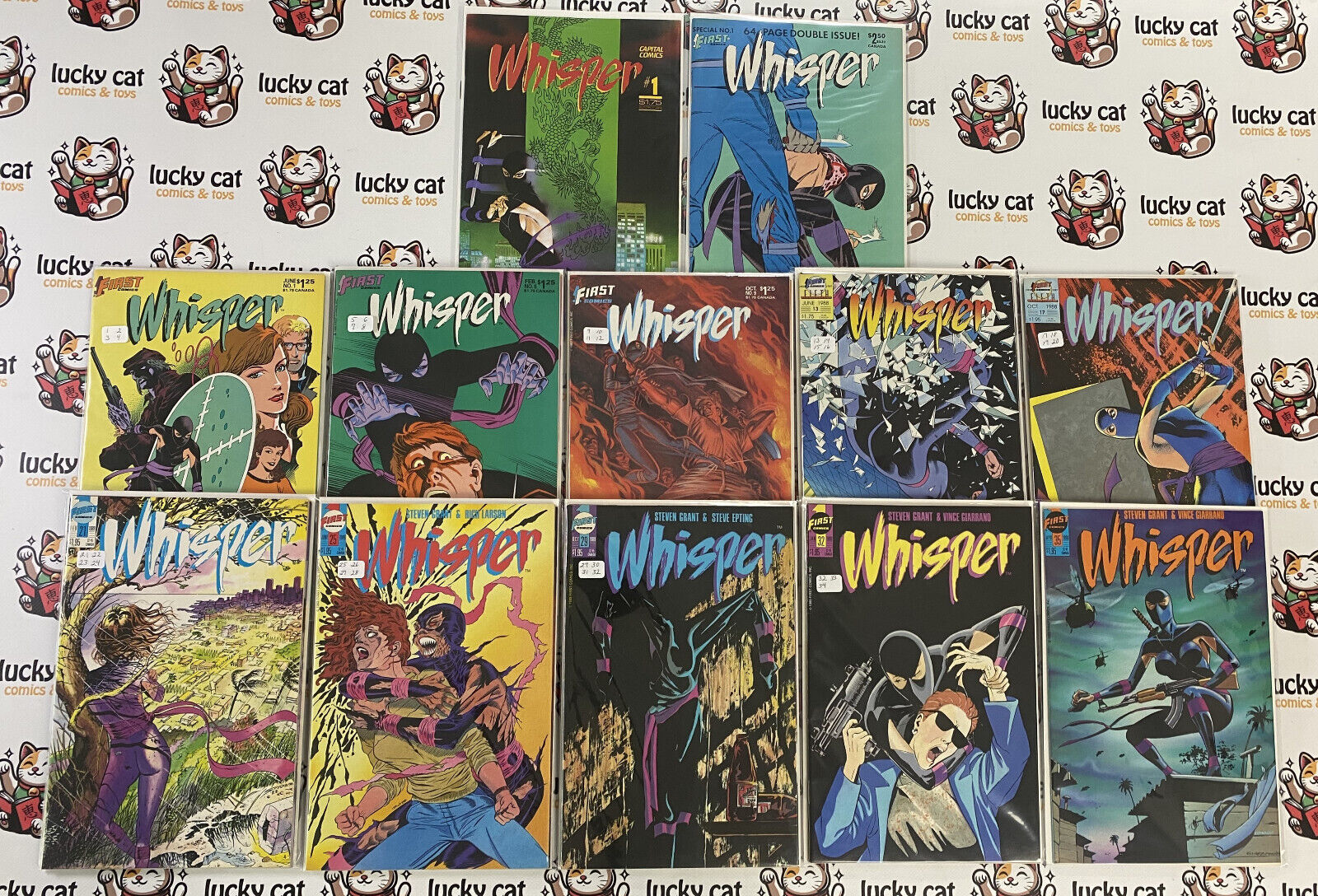 WHISPER Titles 38 Comic Lot - Capital (1983) #1 / First (1986) #1-36, Special