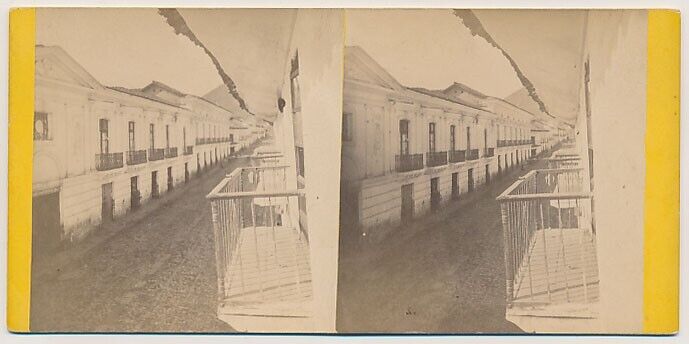 ECUADOR SV - Quito - Street Scene - 1867 Orton Expedition EXTREMELY RARE