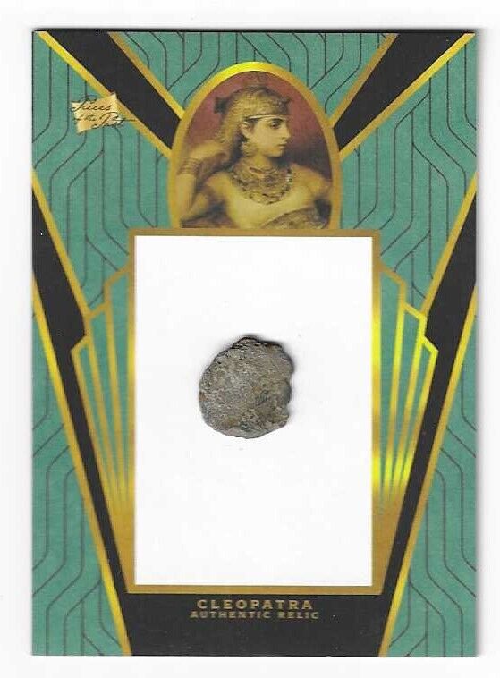 CLEOPATRA 2023 Pieces of the Past Authentic Relic Card Ancient Greek Coin