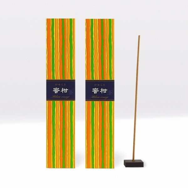 Nippon Kodo KAYURAGI Incense Sticks 2 Pack (80 sticks total) - Mikan Orange