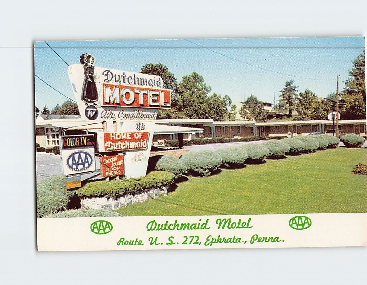 Postcard Dutchmaid Motel Ephrata Pennsylvania USA