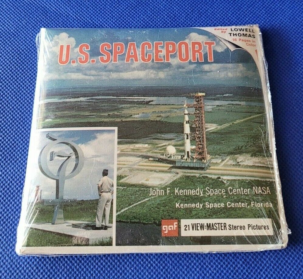 Sealed B662 US Spaceport NASA Kennedy Space Center view-master Reels Gaf Packet