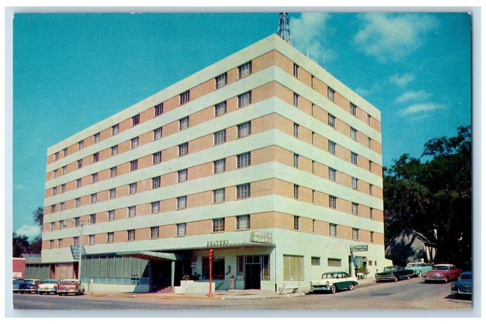 c1960 North Floridas Hotel Duval Hotel Coffee Shop Tallahassee Florida Postcard