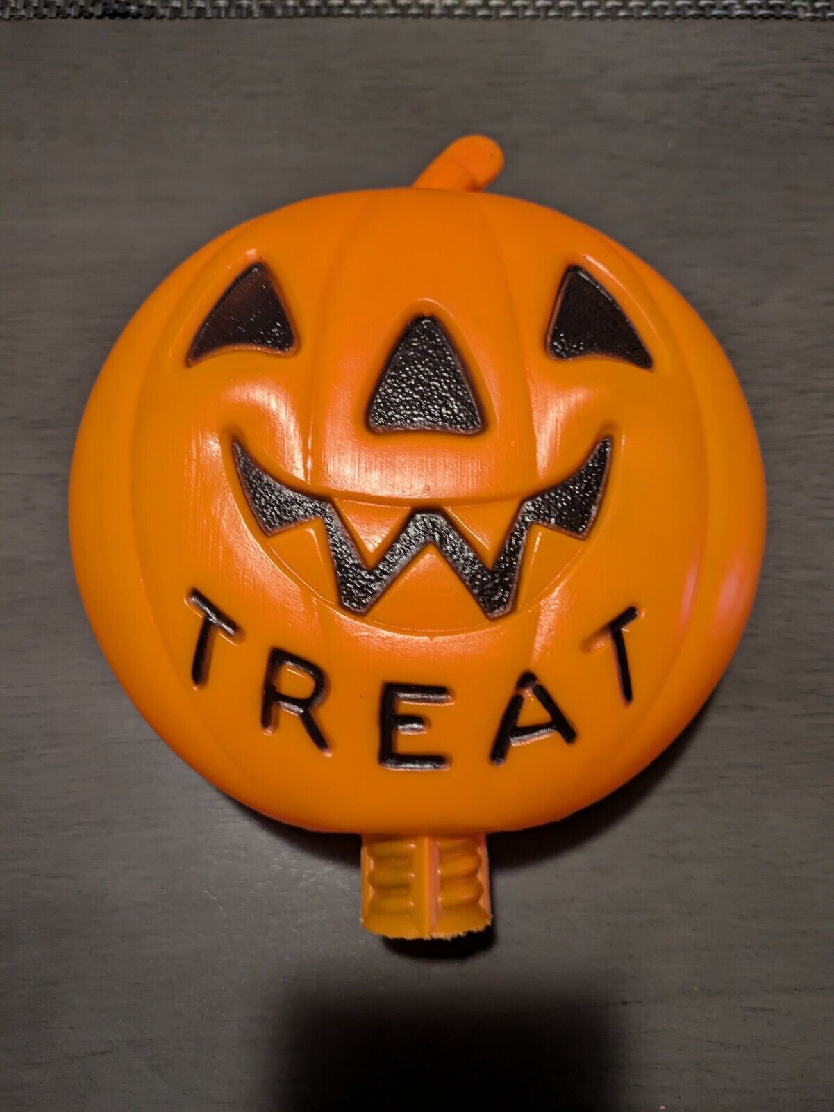 Vintage Halloween Trick or Treat Double Sided Pumpkin JOL Blow Mold 