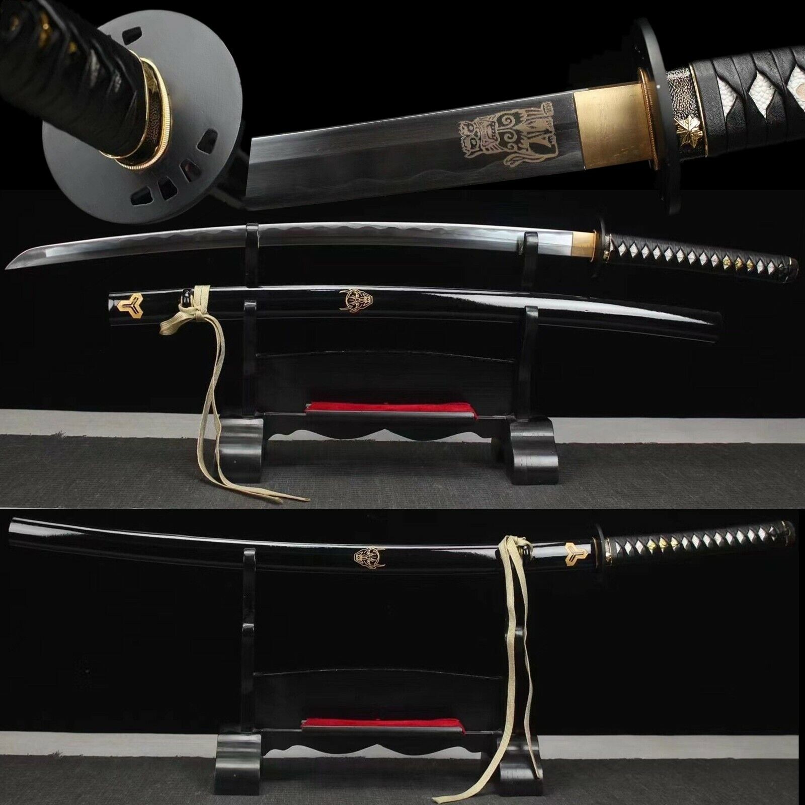 Handmade Kill Bill 1095 Steel Japanese Samurai Katana Full Tang Sharp