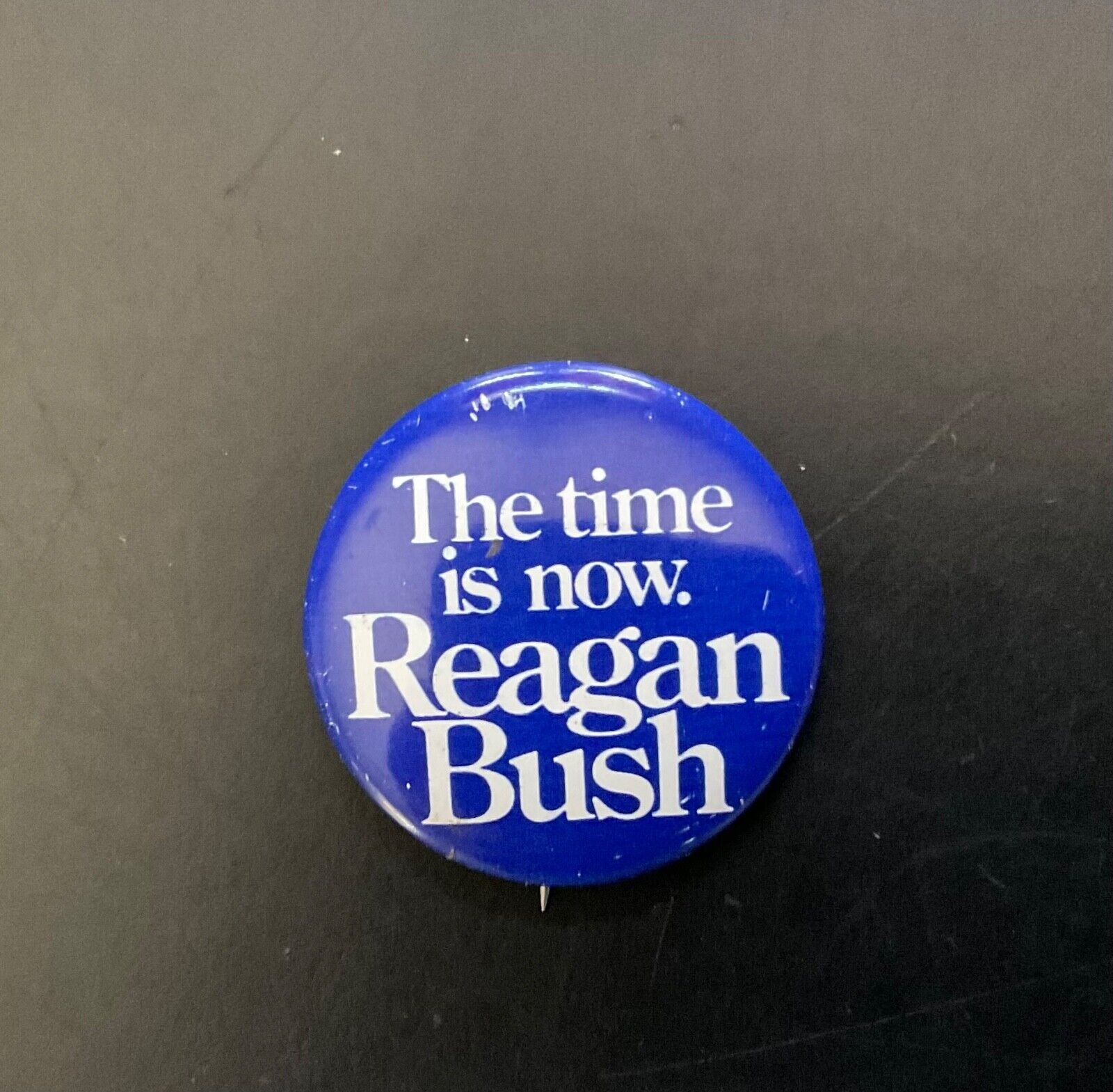 Vintage 1980 Ronald Reagan for President Reagan/Bush campaign button