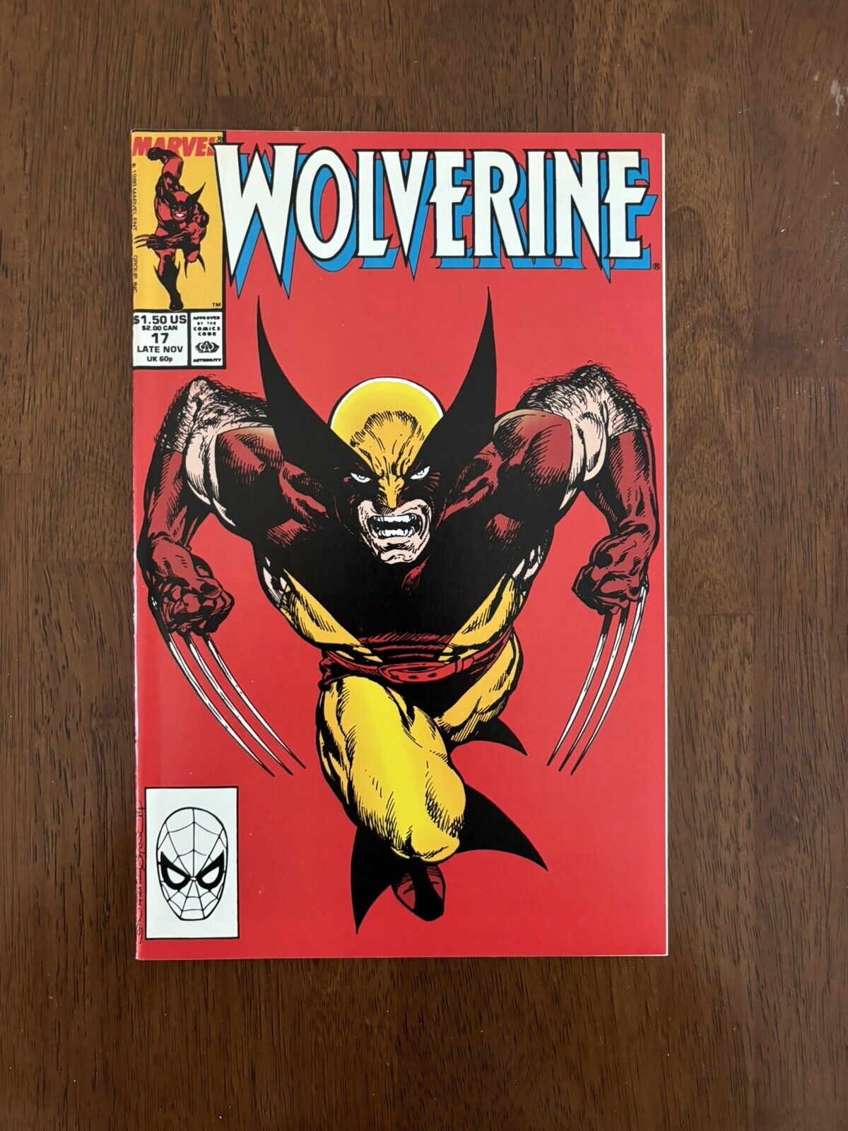 Wolverine #17 (Marvel, 1989) Classic cover by John Byrne NM