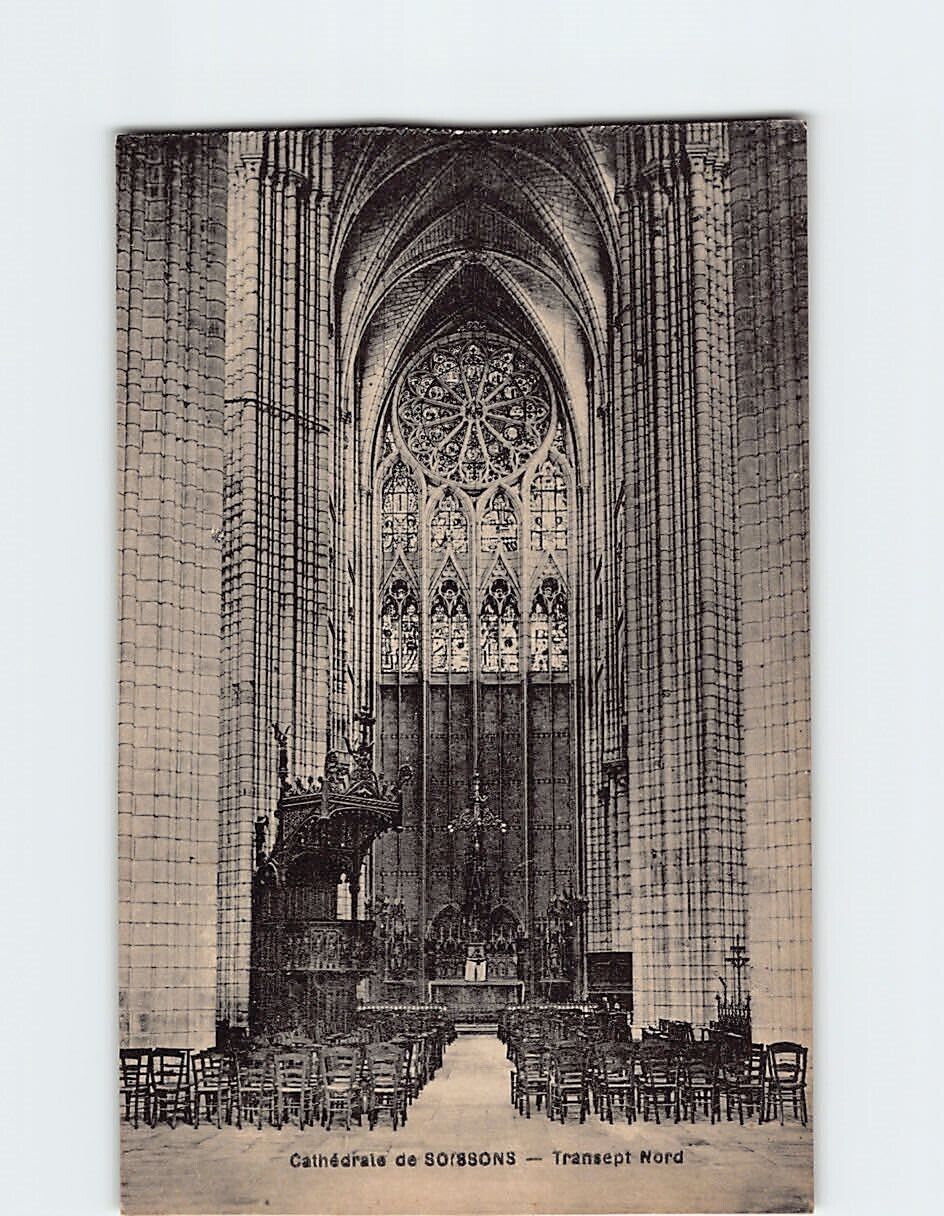 Postcard Cathédrale Saint-Gervais-et-Saint-Protais de Soissons France