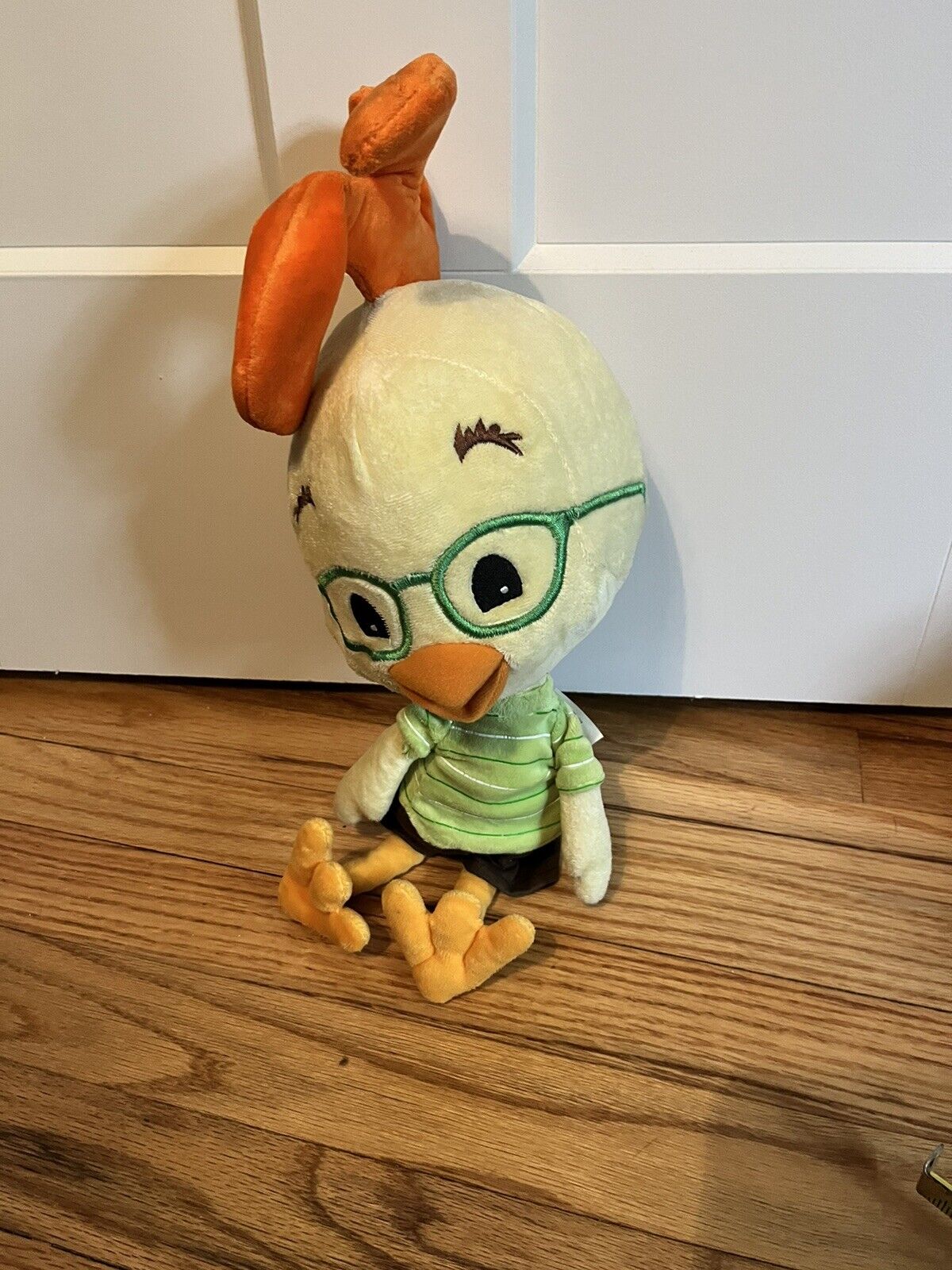 Disney Chicken Little 17” Plush Green Shirt Shorts Stuffed Animal Doll Toy