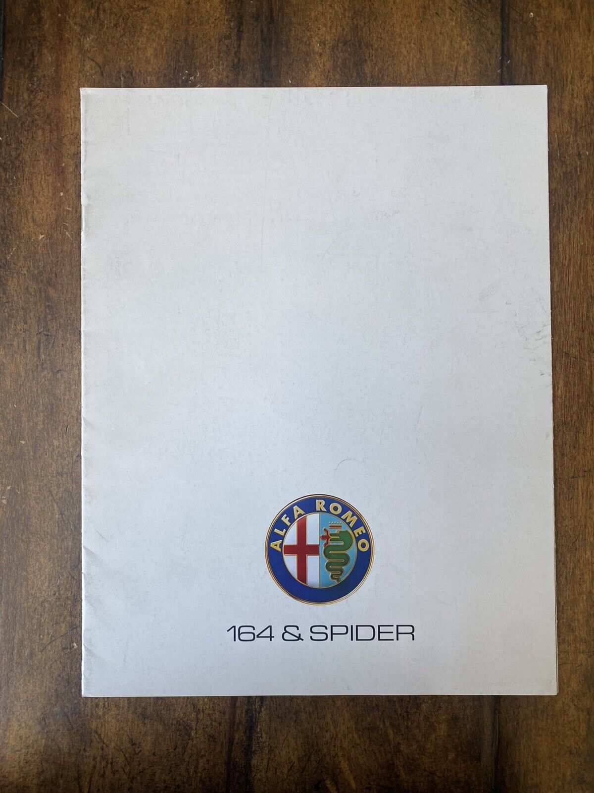 ORIGINAL 1991 Alfa Romeo 164 and Spider Sales Brochure 164L 164S Veloce