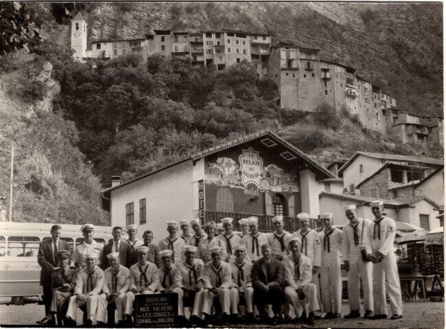 USS Saratoga Crew Members, August 1959, French Alps, In Uniforms, Several ID'd