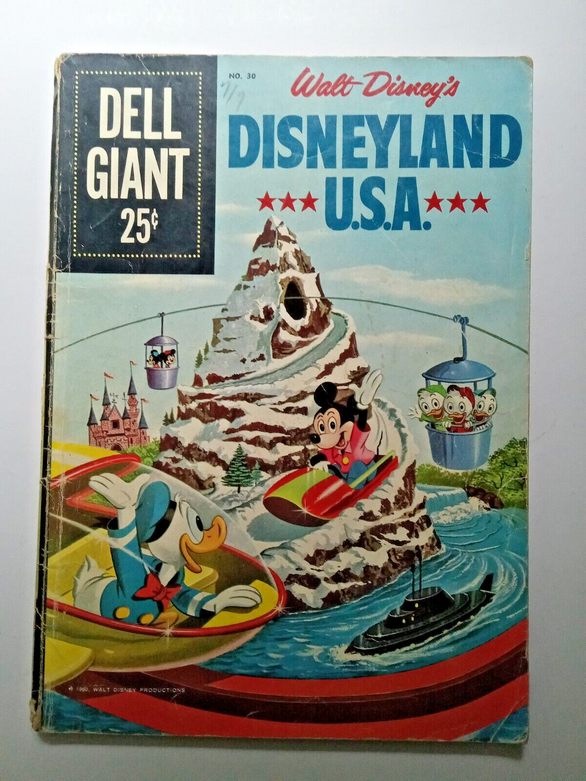 Dell Comics  DELL GIANT #30  Walt Disney\'s  Disneyland USA Nice VG