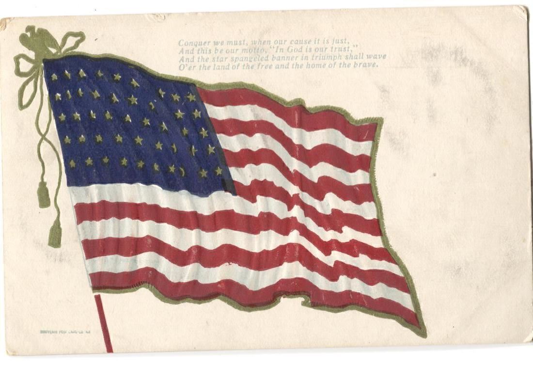 Postcard Patriotic American Flag Star Spangled Banner 