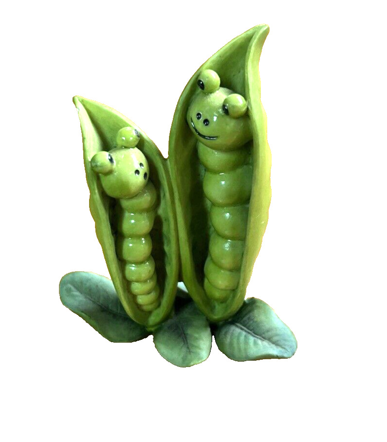 Enesco Home Grown Two Peas in a Pod Caterpillars Figurine 2006 4006823