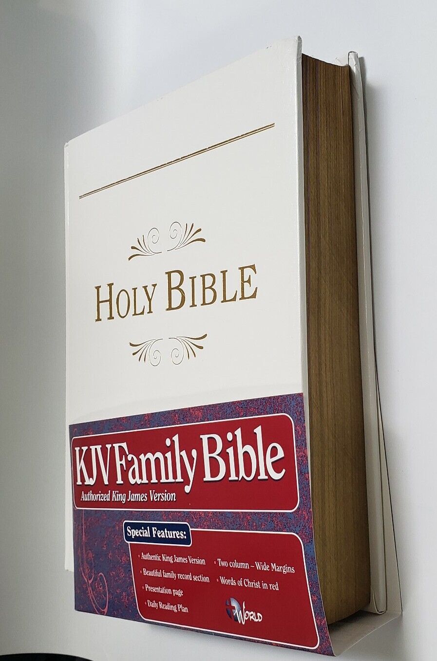NEW Holy Bible Large King James Version Red Letter HeirloomFamily HC KJV Gilded 