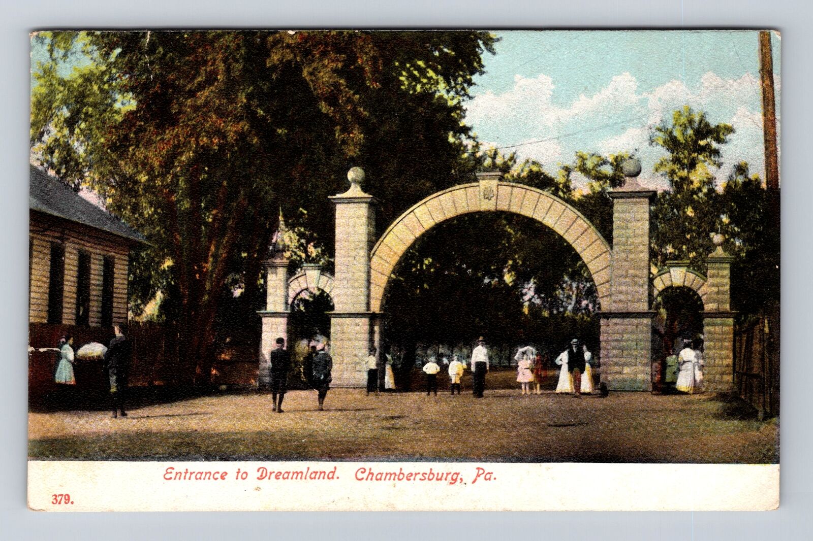 Chambersburg PA-Pennsylvania, Entrance To Dreamland, Vintage c1907 Postcard
