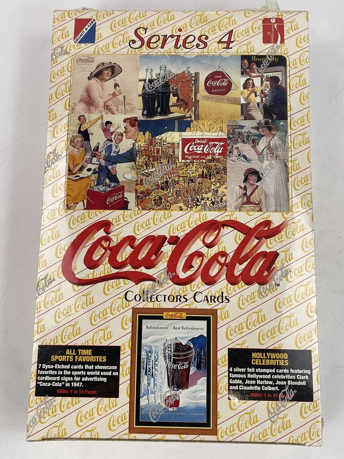 1995 Coca Cola Series 4 Factory Sealed 36-pack Box Trading Cards Collect-a-card
