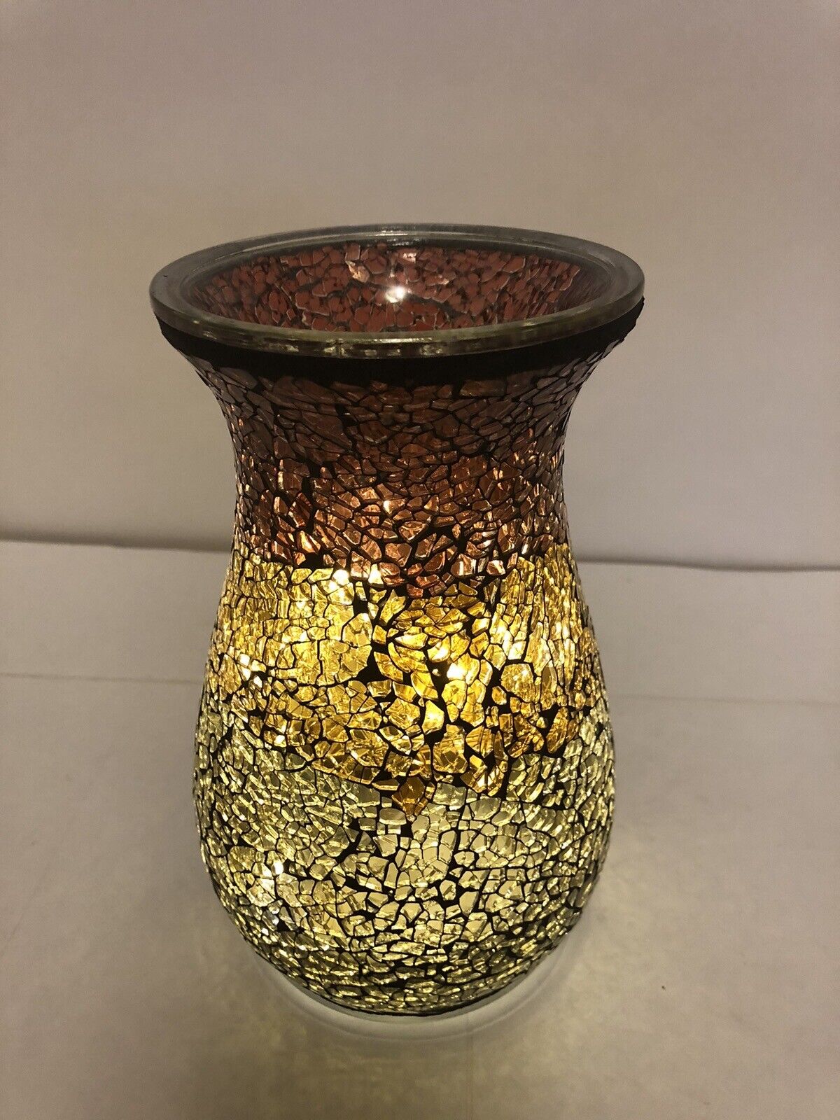 Partylite SIENNA Vase Ombré With LED Lights