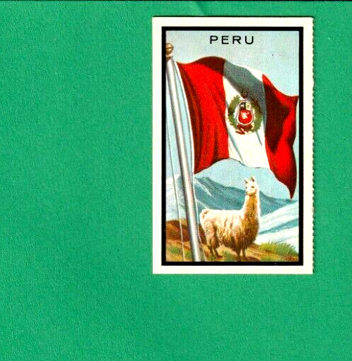 1963 Topps Midgee Flags TCG #70 Peru