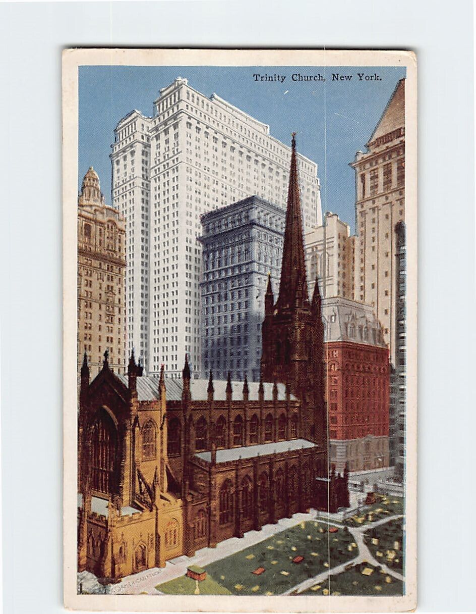 Postcard Trinity Church New York City New York USA