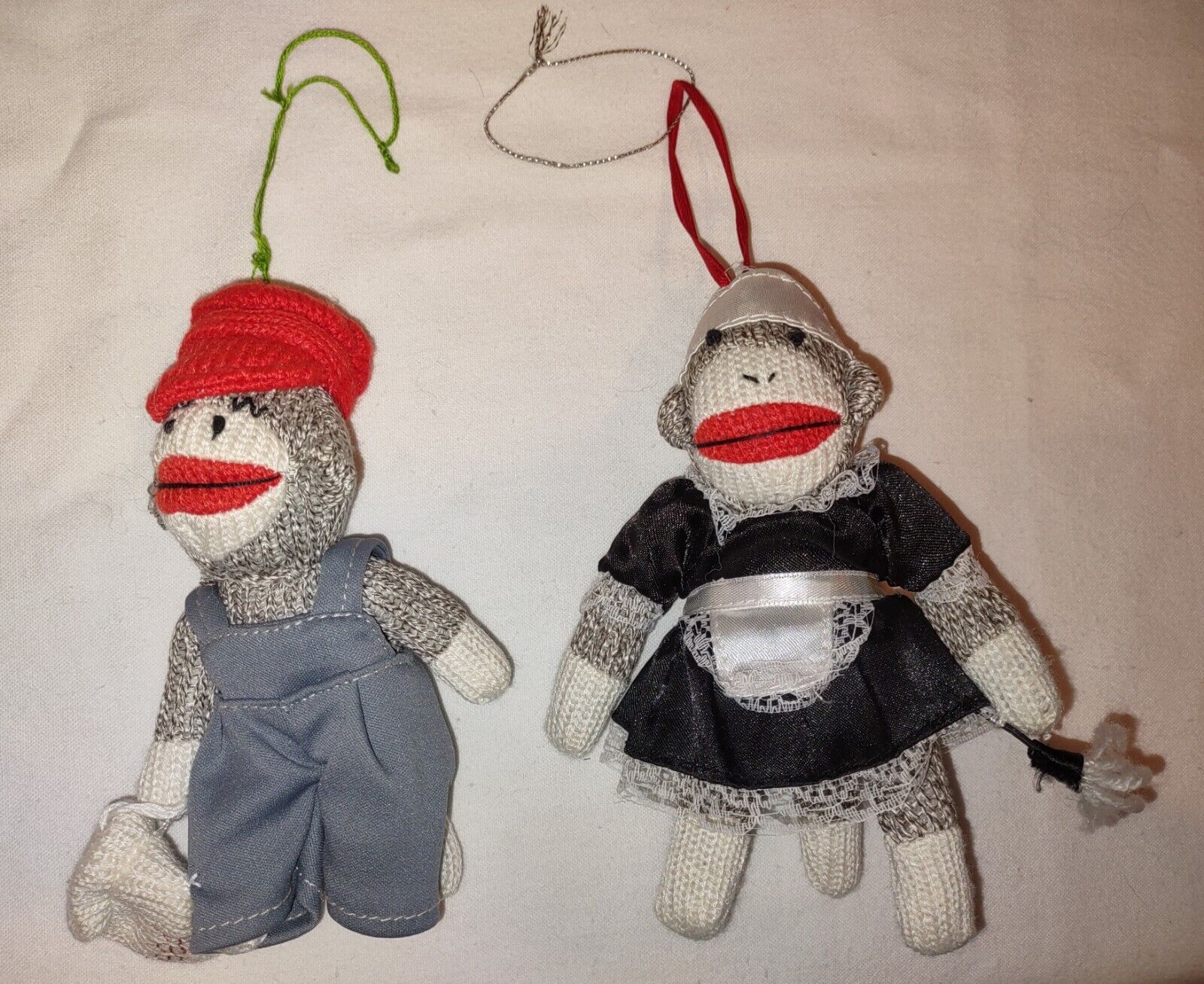 (1) Sock Monkey Doll Ornaments 6\