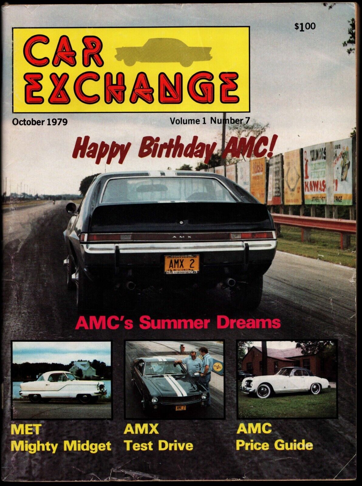 OCTOBER 1979 CAR EXCHANGE MAGAZINE, #7, AMC 25th, NASH METROPOLITAN