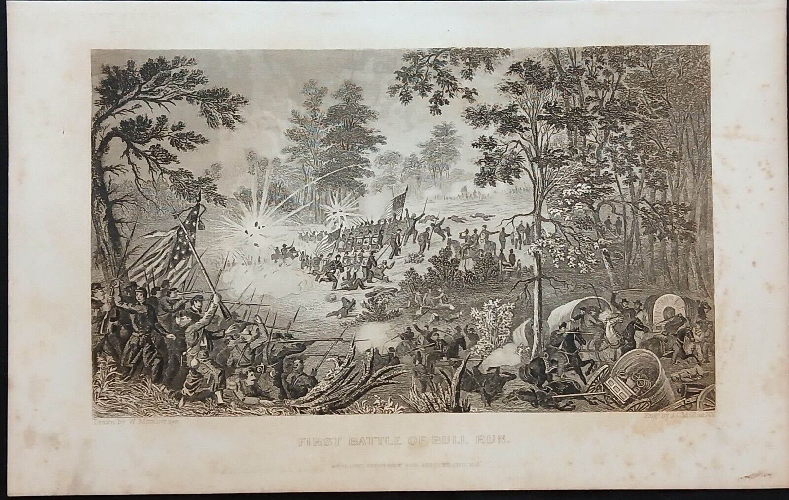1863 Civil War Battle Print \