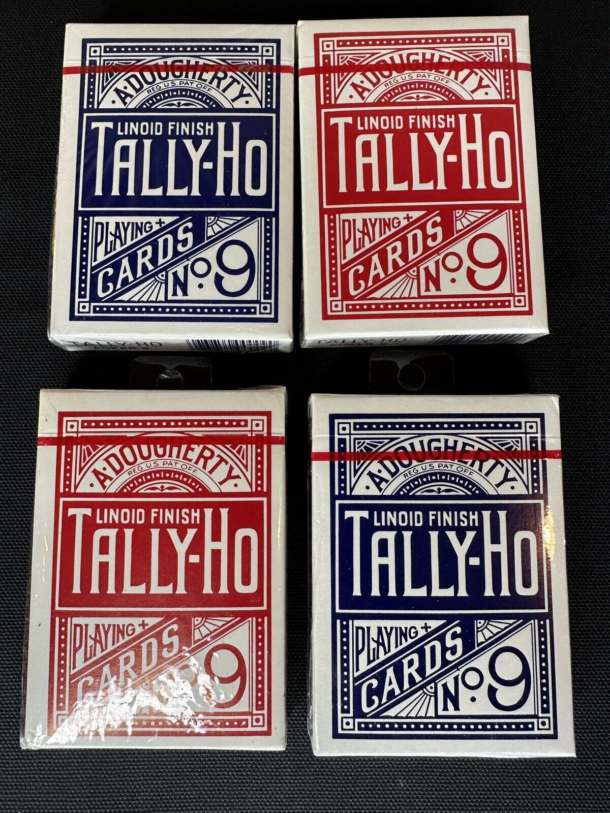 Tally-Ho No 9 Poker Circle Back Playing Cards New Sealed.
