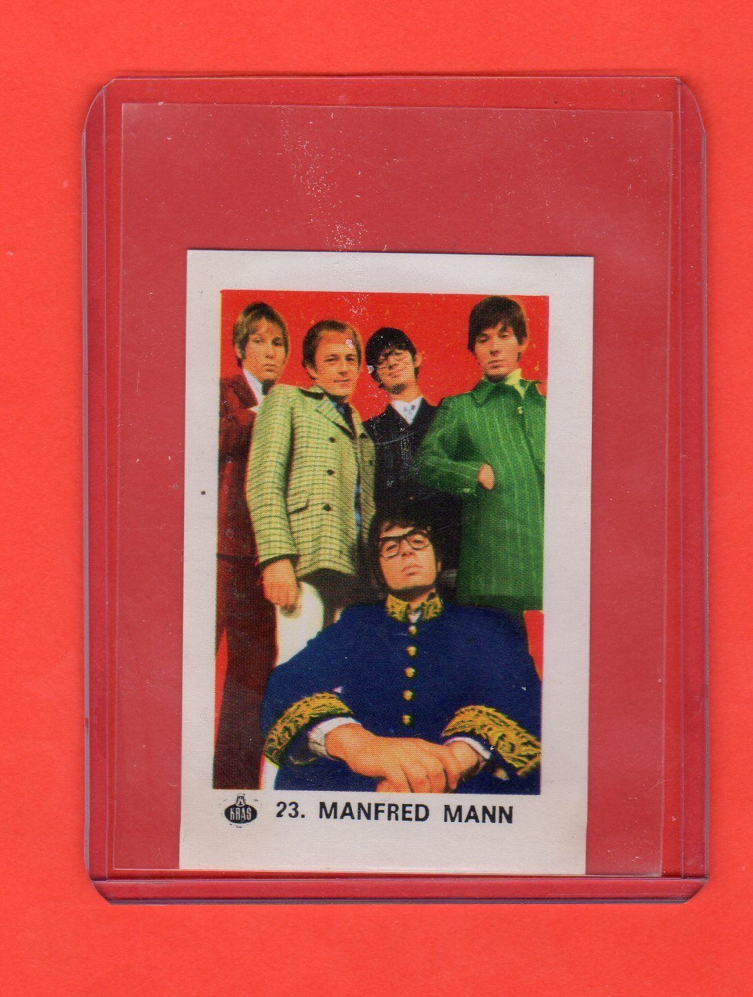 1968 Kras Manfred Mann Yugoslavia Card  Very Rare  Read 